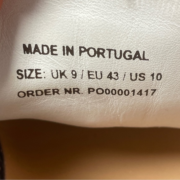 REISS Finley Trainers Size UK 9 Mens White Grey Leather Suede Lace Up Low Shoes - Picture 11 of 14